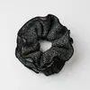 Scrunchie de Lã Tricotado Multicamadas para Outono e Inverno para Mulheres, Novo Estilo de Luxo para Rabos de Cavalo e Coques, Acessório de Elástico de Cabelo de Crochê