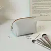 Bolsa de Maquillaje Bordada de Gasa de Gran Capacidad a Rayas Bolsa Portátil para Maquillaje de Salida Bolsa de Artículos de Tocador de Viaje