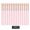 Pincel de sombra de ojos de esponja individual dos colores corazón de goma algodón pincel Halo para ojos palo de sombra de ojos de esponja herramientas de maquillaje de belleza al por mayor
