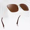 Gafas de Sol de Moda Sin Montura Transfronterizas para Mujer Protección Solar para Viajes Marco Grande Gafas de Sol para Hombre Gafas de Sol al por Mayor