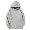 Nuevo Sudadera con Capucha de Algodón Grueso 420g Color Sólido para Hombre, Chaqueta Versátil de Forro Polar Anti-Pilling para Mujer