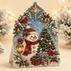 Pintura de Perlas Navideñas DIY Espejo Decorativo Adorno de Decoración para el Ambiente Festivo Fabricante Mayorista de Regalos Festivos Transfronterizos