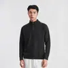 También Parada 2026 Otoño Polo de Media Cremallera con Cuello Alto para Hombre Tejido 450g Holgado Sensación de Alta Gama Suéter de Manga Larga