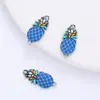 Acessórios de impressão de metal para moda Amazon pulseira de abacaxi fruta joias acessórios diy acessórios de material de sapato de desenho animado