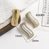 Novo grampo de cabelo retrô estilo chinês com acabamento de diamantes brilhantes e base de brocado Song, clipe simples para franja, acessório para Hanfu e cheongsam