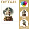 Plano 2D 10 Piezas de Bolas Navideñas Victorianas Diseño de Madera Papá Noel Reno Muñeco de Nieve Ángel Colgante Decorativo