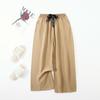 Pantalones de Pijama de Algodón Seda para Mujer Verano Delgados Blanco y Negro Estilo Caricatura Pierna Ancha Talla Grande Sueltos para Usar Afuera Comercio Exterior Pantalones de Playa