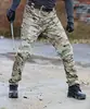 Pantalones tácticos transfronterizos en stock con múltiples bolsillos, pantalones largos de cuadros duraderos para trabajo, pantalones para hombre de talla grande para exteriores