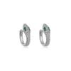 S925 Ear Needle Full Diamond Spirit Snake Brincos Femininos Ins Nicho Design de Personalidade Única Fivela de Orelha Requintado High-end Sense Brincos