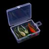 Caixa de plástico transparente Equipamento de pesca Papelaria Acessórios de armazenamento de jóias Caixa de embalagem de mesa de organização multifuncional pequena caixa