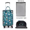 Bolsa de carrito retráctil bolsa de compras de supermercado plegable portátil Carrito de compras de rueda universal compras de comestibles carrito de arrastre para el hogar camping