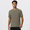 Camiseta esportiva personalizada de fibra de bambu natural, antibacteriana, secagem rápida, solta e respirável, para corrida e atividades ao ar livre, manga curta, masculina 61201