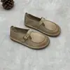Sandálias Slip-On Birkenstock Originais de Couro Genuíno, Macias e de Estilo Natural, Sapatos Barefoot com Sola Macia, Mocassins de Couro Bovino para Mulheres