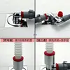 Conector de desagüe de lavadora a desagüe de piso, conector de tubería de agua de dos en uno de tres vías para alcantarilla antiolor y anti-desbordamiento