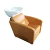 Cama de shampoo de alta qualidade aço inoxidável fábrica direta massagem celebridade da internet salão de shampoo especial bacia de cerâmica semi-deitado cama de lavagem