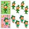 Precio Fijo6 Piezas de St de Compra Directa Transfronteriza. Día de San Patricio DIY Estilo Lindo Pegatinas de Rompecabezas Interactivas para Padres e Hijos