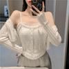 Camisola pequeña de encaje con nuevo diseño de nicho de verano 2022, top de tubo sexy interior para mujer, moda