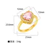 Europa y Estados Unidos joyería de moda transfronteriza cien personalidad apertura ajustable diamante mariposa estrella amor cobre micro incrustación anillo