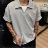 Verão Novo Falso Duas Peças Estilo Hong Kong Estilo Coreano Estilo Japonês Moda de Rua Europeia Americana Francesa Tamanho Grande Plus Size Transfronteiriço Comércio Exterior Atacado