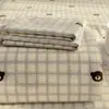 Sábana Bajera Ajustable de Gasa de Doble Capa Funda Pieza Única 2025 Nuevo Verano Dormitorio Individual No Algodón Sábanas de Algodón Puro Protector de Colchón