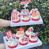 Decoração de Bolo Panda Topper Celebração do Dia Nacional de 2026 Viva a Pátria Acessórios de Decoração para Feriados
