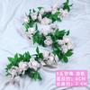 Guirnalda de Rosas Artificiales Guirnalda de Flores Falsas Cubierta de Ducto de Aire Acondicionado Decoración de Techo para Sala de Estar Planta Enredadera de Plástico Envuelto