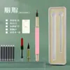 Caneta Pincel Macia Estilo Caneta Tinteiro, Caneta Pincel Elegante Portátil, Caneta para Copiar Escrituras Shanglin Fu, Caneta Caligráfica Pequena com Tinta, Venda por Atacado de Caneta com Cartucho de Tinta
