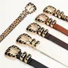 Cinturón Versátil Personalizado para Mujer, Cinturón Decorativo Simple y Elegante, Cinturón Decorativo de Alta Gama para Vestidos, Cinturón de Leopardo para Mujer