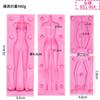 Molde facial de silicona para cara real, molde facial de silicona para bollo al vapor, molde facial de silicona versión Q, molde facial de silicona para pan al vapor de arcilla