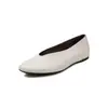 Sapatos rasos de camurça de ovelha de primeira camada para mulheres, sapatos baixos confortáveis, novo modelo de outono, couro genuíno por dentro e por fora, estilo coreano, bico redondo, sapatos baixos estilo vovó