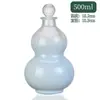 Botella Transparente Creativa de Aspecto Elevado Botella de Vidrio Botella para Vino de Frutas Botella de Vino Blanco Botella Vacía Botella para Bebidas Jugo Empaque para Vino de Frutas