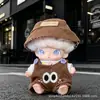 Solo ropa de muñeca: Ropa con colgante Dimoo Diario de recién nacido, lindos animales de dibujos animados, expresiones divertidas, conjunto de overol y sombrero