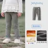 Calça legging infantil Jellybaby com forro de fleece, calça infantil, nova coleção outono 2026, quente, para meninas de 3 anos, conjunto de outono
