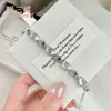 Pulsera de Calabaza con Jade Espuma de Agua Natural Plateada Incrustada para Mujer, Joyería de Mano Exquisita de Lujo Ligero de Nicho de Gama Alta Elegante