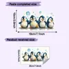 Comércio Exterior Fofo Pinguim Pequeno Pisando na Água Quarto de Criança Banheiro Decoração de Casa Adesivo de Parede Autoadesivo Atacado Transfronteiriço
