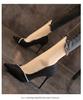 Zapatos de tacón alto para mujer, de tacón de aguja, para primavera y otoño, de dama de honor, de vestir, de boda, de tacón grande, 2023