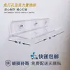 Estante de almacenamiento transparente de acrílico para pared, no requiere taladro, para cocina, baño y aseo