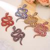 Broche Serpiente Zodíaco de Diamantes Completos de Lujo Grande Sentido de Alta Gama Europeo y Americano Personalidad Exagerada Accesorios Pin Corsage Traje Serpiente