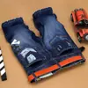 Shorts transfronteiriços jeans de verão calças médias masculinas jeans rasgado shorts masculinos de comércio exterior em denim reto stretch masculinos