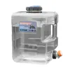 Venta al por mayor del fabricante Cubo de agua portátil para exteriores Cubo de agua pura para coche, camping, PC con grifo Cubo portátil para almacenamiento de agua doméstico