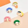 DIY lindos accesorios de resina para avatar de niños y niñas, joyería de dibujos animados, accesorios de decoración de material para funda de teléfono móvil, venta al por mayor