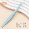 Pinzas para Extensiones de Pestañas Hechas a Medida de Fábrica con Marca de Logo, Pinzas de Acero Inoxidable, Pinzas de Pluma Dorada, Pinzas de Delfín