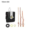 Movimiento de reloj silencioso DIY en stock transfronterizo, eje largo, segundero continuo, movimiento para reloj de pared, 4 tipos de manecillas de madera de nogal, movimiento de reloj