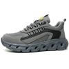 Zapatos de Protección Laboral Transfronterizos para Hombre, Antiaplastastamiento, Antipenetración, Puntera de Plástico, Zapatos de Seguridad para Obra, Zapatos Aislantes para Electricista, Duraderos y Antideslizantes