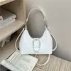 Bolso de moda estilo cinturón 2026, nuevo y elegante bolso de mano para mujer 2026 color liso versión coreana, bolso de hombro, bolso de axila