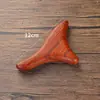 Cone de Massagem para Cuidados com o Cabelo de Sândalo, Dispositivo Triangular para Raspagem de Meridianos e Cuidados com Pontos de Acupuntura, Placa de Raspagem de Sândalo Dourado, Caixa de Presente Premium