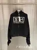 Moletom com zíper e estampa de slogan vintage co-branded Cross-border Grailz para homens e mulheres, jaqueta oversized folgada