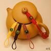 Tetera Zisha accesorios de cuerda tejida a mano cuerda trenzada ceremonia del té hecha a mano tetera Zisha té kung fu decoración taza de colección tapa de taza anti-caída