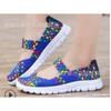 2025 Dropshipping Amazon Venta al por Mayor Exportación Aliexpress Zapatos Tejidos con Banda Elástica Talla Grande Zapatos de Mamá Zapatos Planos