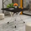 Mesa Dobrável para Uso Doméstico, Mesa de Jantar, Mesa Dobrável Simples para Apartamentos de Aluguel, Mesa Pequena para Dormitório Estudantil, Mesa Quadrada Minimalista